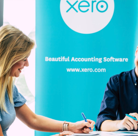 Xero accounting sign in background